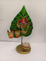 ganesh Leaf Tea Light Holder