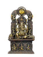 Ganesha sitting with sun