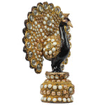 Dancing Peacock with moti work