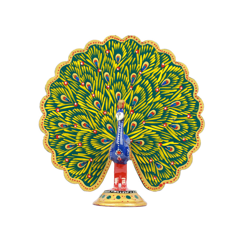 Wooden Dancing Peacock