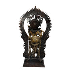 Handcrafted brass Krishna statue