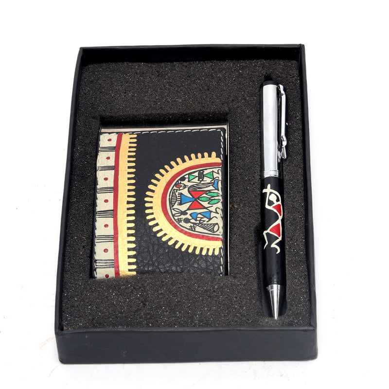 Wooden Pen & Card Holder