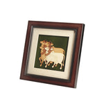 Cows Wooden Carving Frame