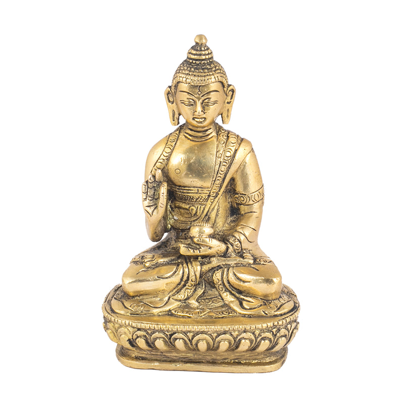 Brass Blessing Buddha Statue