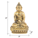 Brass Blessing Buddha Statue