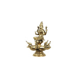 Brass Lakshmi 5 Diya Stand