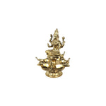Brass Lakshmi 5 Diya Stand