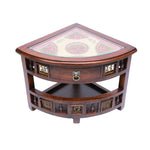 corner table with storage