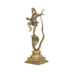 Brass Krishna With Snake Idol