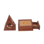 Wooden Dhoop Box Temple design With Drawer