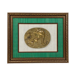 Brass Flute Ganesh With Wooden Frame