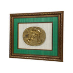 Brass Flute Ganesh With Wooden Frame