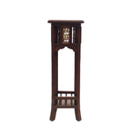 Wooden Side Table With Dhokra Art