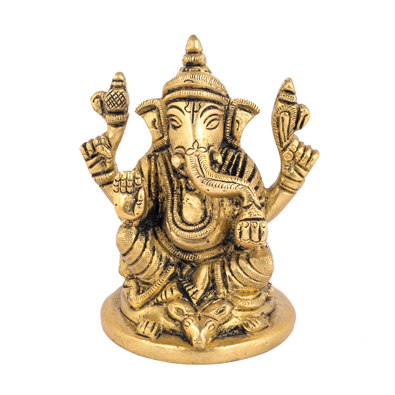 Ganesha Sitting On Base