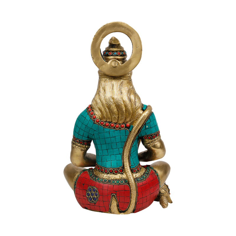 Brass Hanuman Sitting
