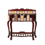 Wooden Consle Table With Marble