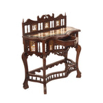 Wooden Console Table With Dhokra Art and Drawer