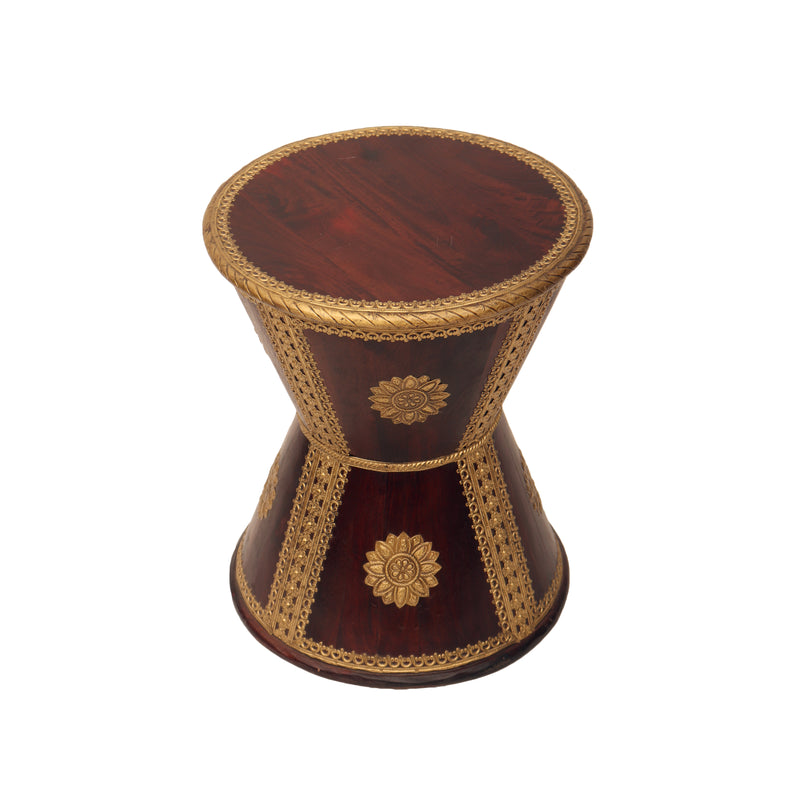 Wooden Sitting Dambur Brass Jali