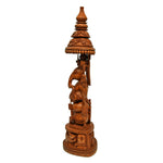 Chattar Ganesha Sitting on Shankhu ragaarts.myshopify.com
