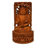 Hand Carved Wooden Buddha Statue ragaarts.myshopify.com