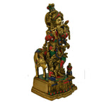 Cow Krishna With Stone Work ragaarts.myshopify.com