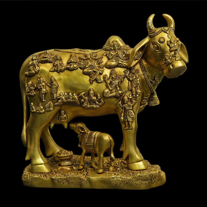 Kamadhenu with Calf ragaarts.myshopify.com