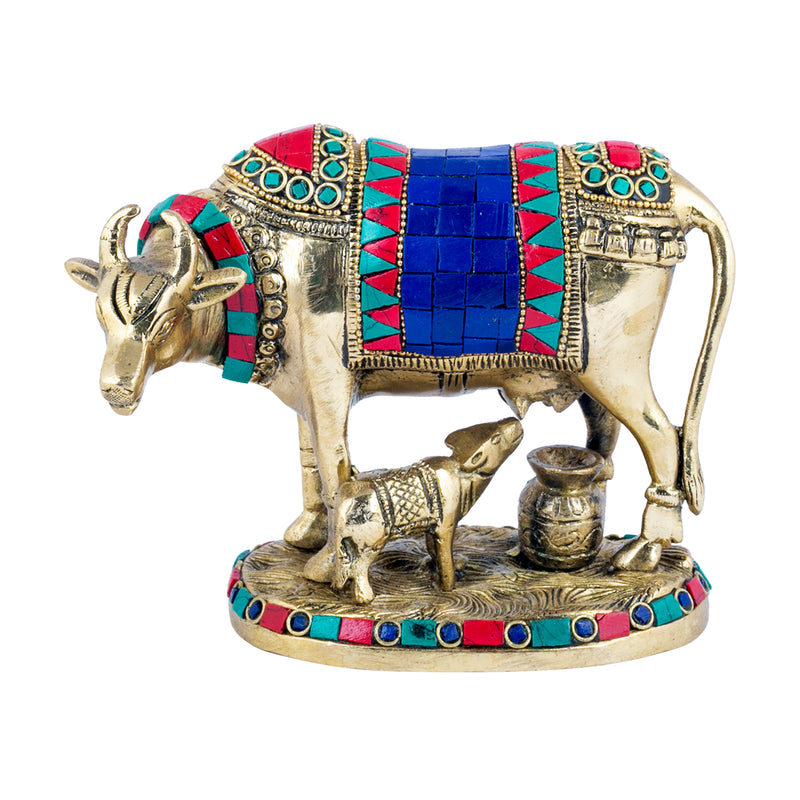 Cow and Calf With Stone finish