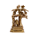 Brass Tree Cow Krishna