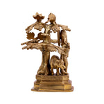 Brass Tree Cow Krishna