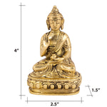 Brass Blessing Buddha Idol