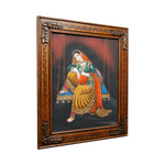 Lady On Swing Canvas Painting