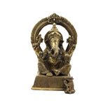 Ganesha Sitting on Base With Prabhavali