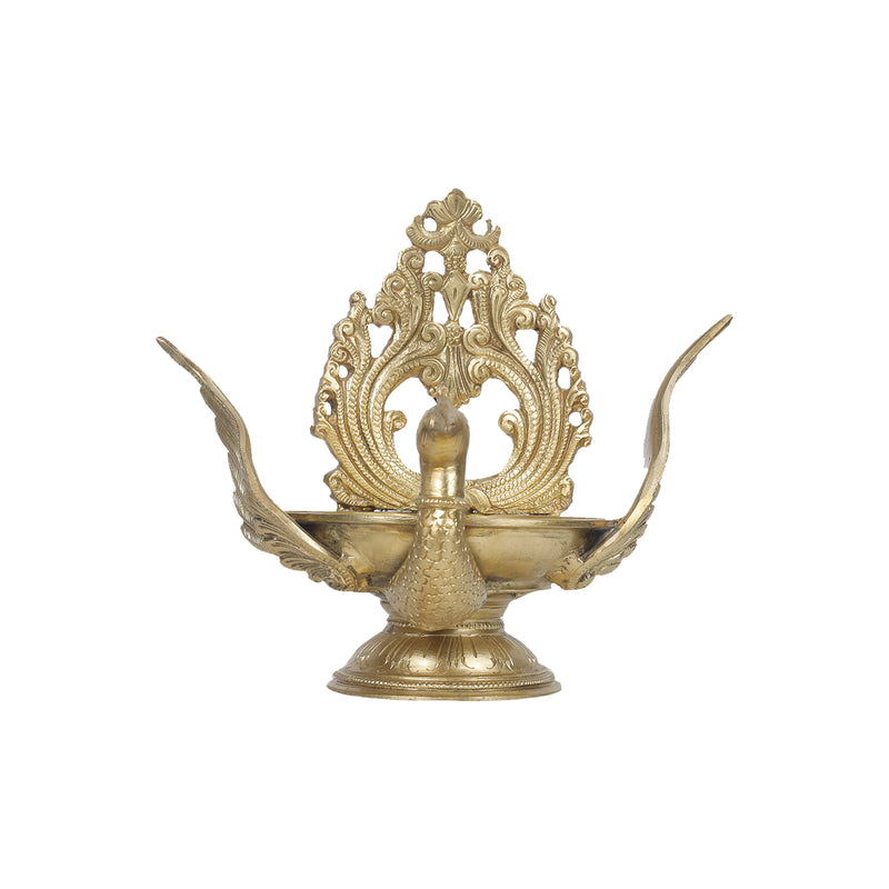 Brass Peacock Nanda Deepa