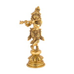 Brass Krishna Standing Idol