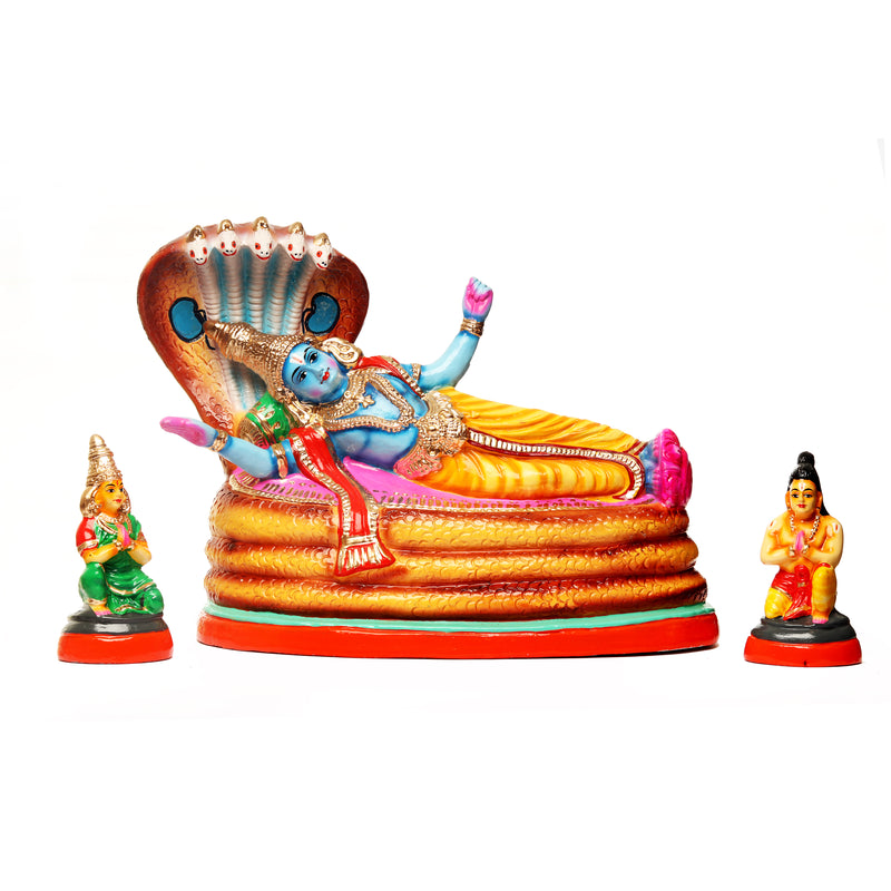 Vishnu in Anantha Sayana Paper Mesh Dolls