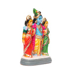 Bhama Rukmini Krishna Clay Dolls