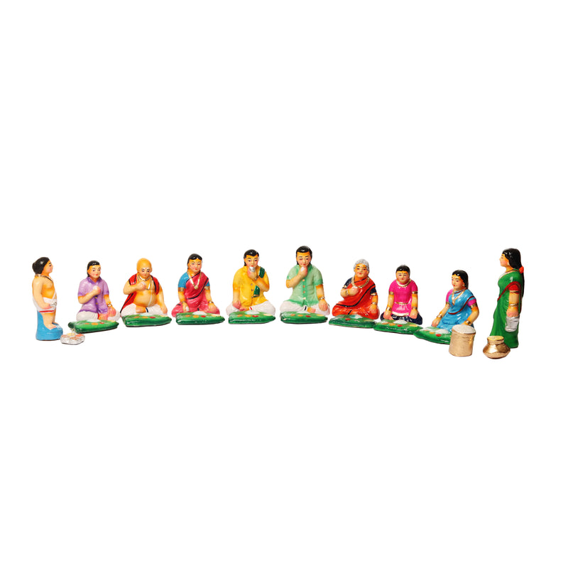 Sappadu Set Clay Dolls