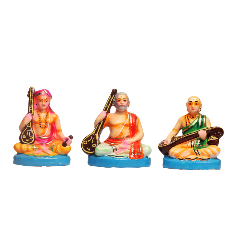 Sangeetha Mumurthy (Set of 3) Clay Dolls