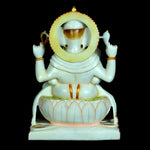 Marble Ganesha Sitting ragaarts.myshopify.com