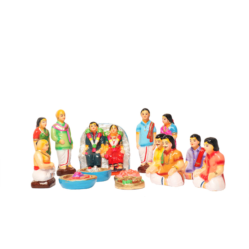 Engagement Set Clay Dolls