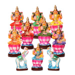 Ashtalakshmi Set Clay Dolls