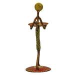 Art Objects Iron Painted Lady Candle Stand ragaarts.myshopify.com