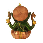 Crown Ganesha Green Finish