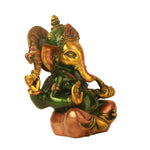 Crown Ganesha Green Finish
