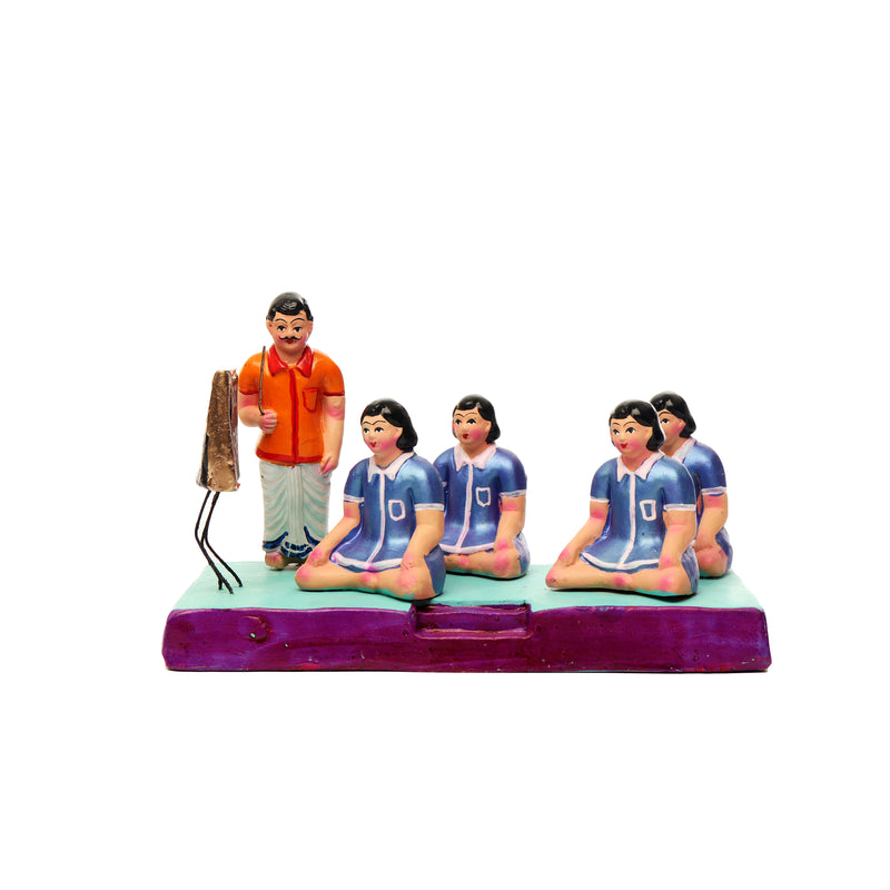 School Set Clay Dolls