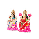 Traditional Lakshmi Saraswathi Idol Pair - Navaratri Golu Doll Set