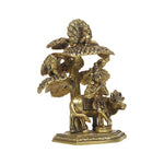 Brass Tree cow Krishna