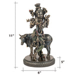 Cow With Krishna Standing