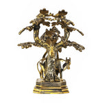 Handcrafted Brass Cow Krishna Statue