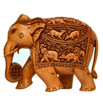 Wooden Carving Elephant ragaarts.myshopify.com
